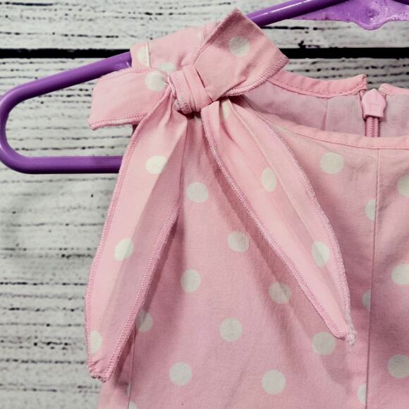 The Children's Place Pink Polka Dot Dress Size 18mo - Picture 2 of 10